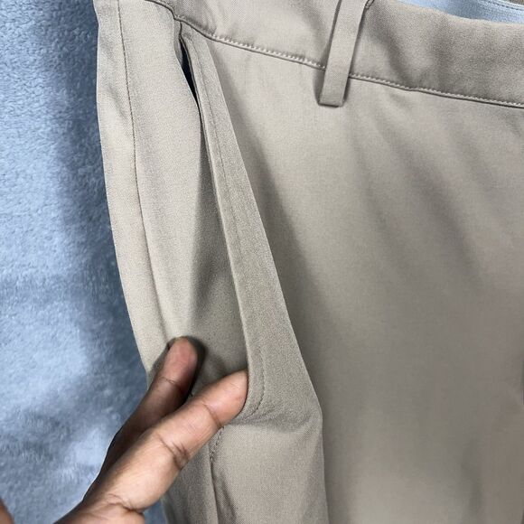 Greg Norman Men's 36x30 Tan Khaki Flat Front Golf Chino Pants M - Picture 4 of 16